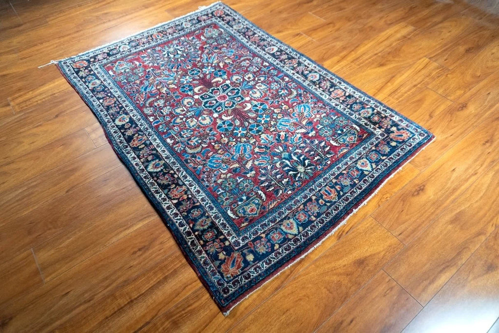 3'5"x5' Antique Persian Sarouk