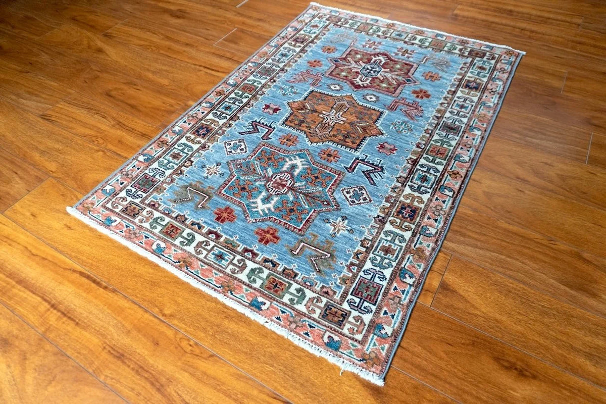 2'8"x3'11" Kazak, Tribal