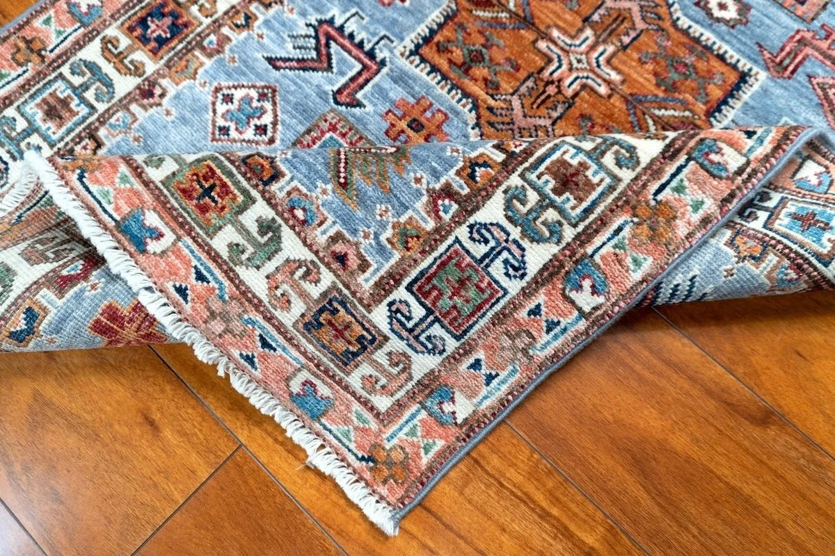 2'8"x3'11" Kazak, Tribal