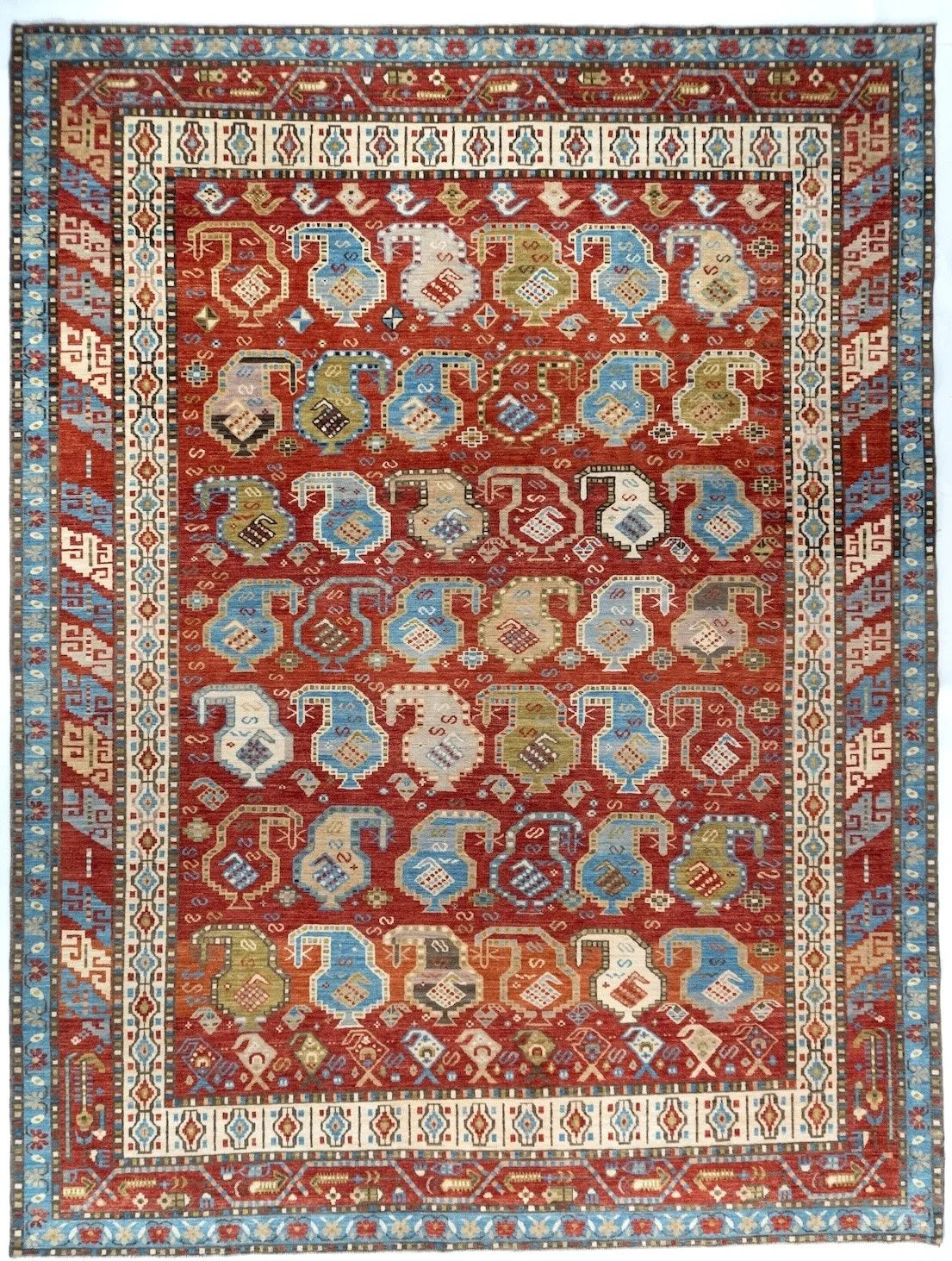 9x12 Afshar Afghan Tribal Rug