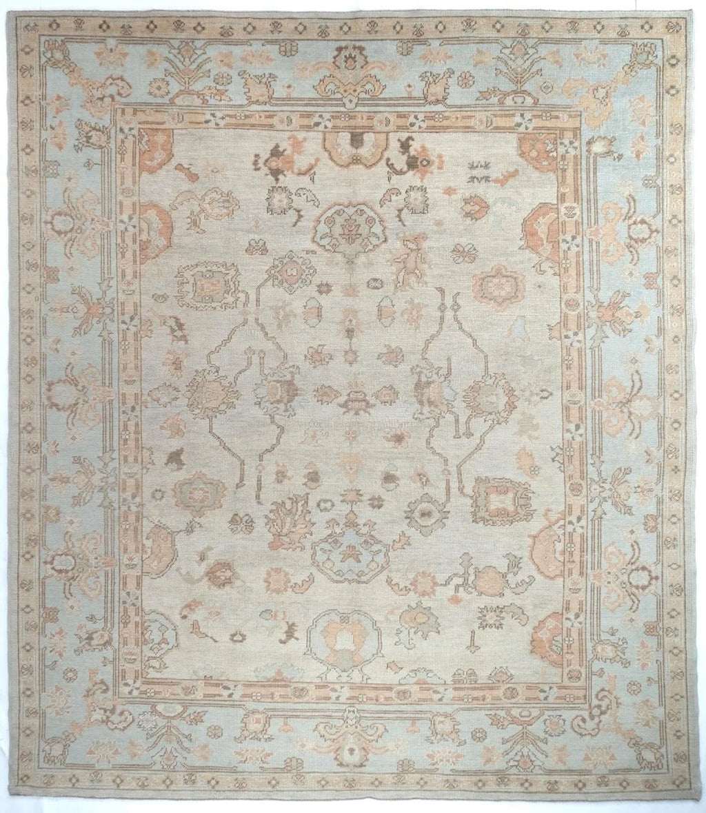 9x12 Oushak Turkish Tribal Rug