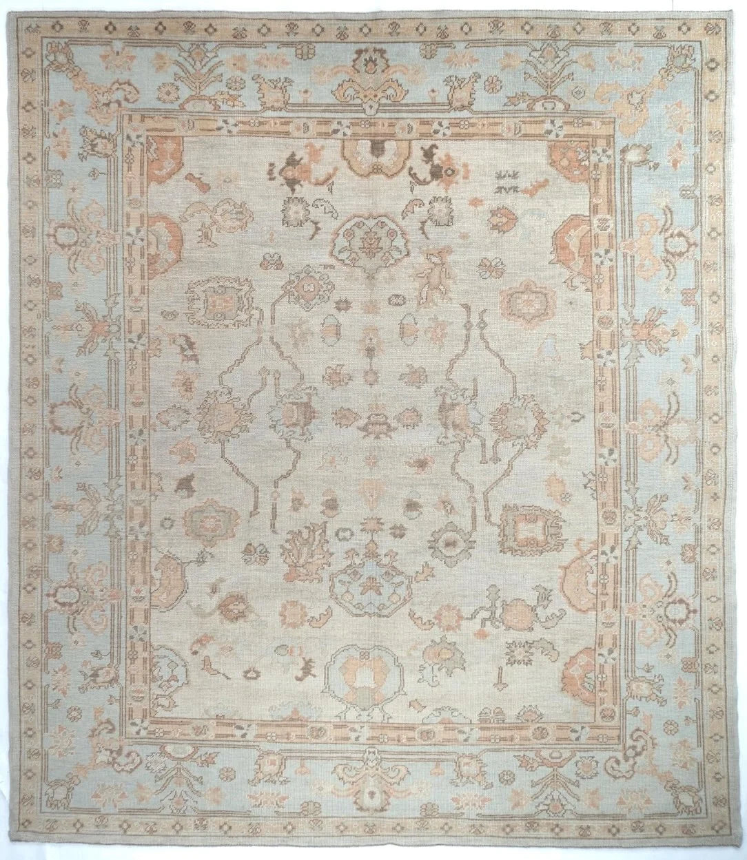9x12 Oushak Turkish Tribal Rug