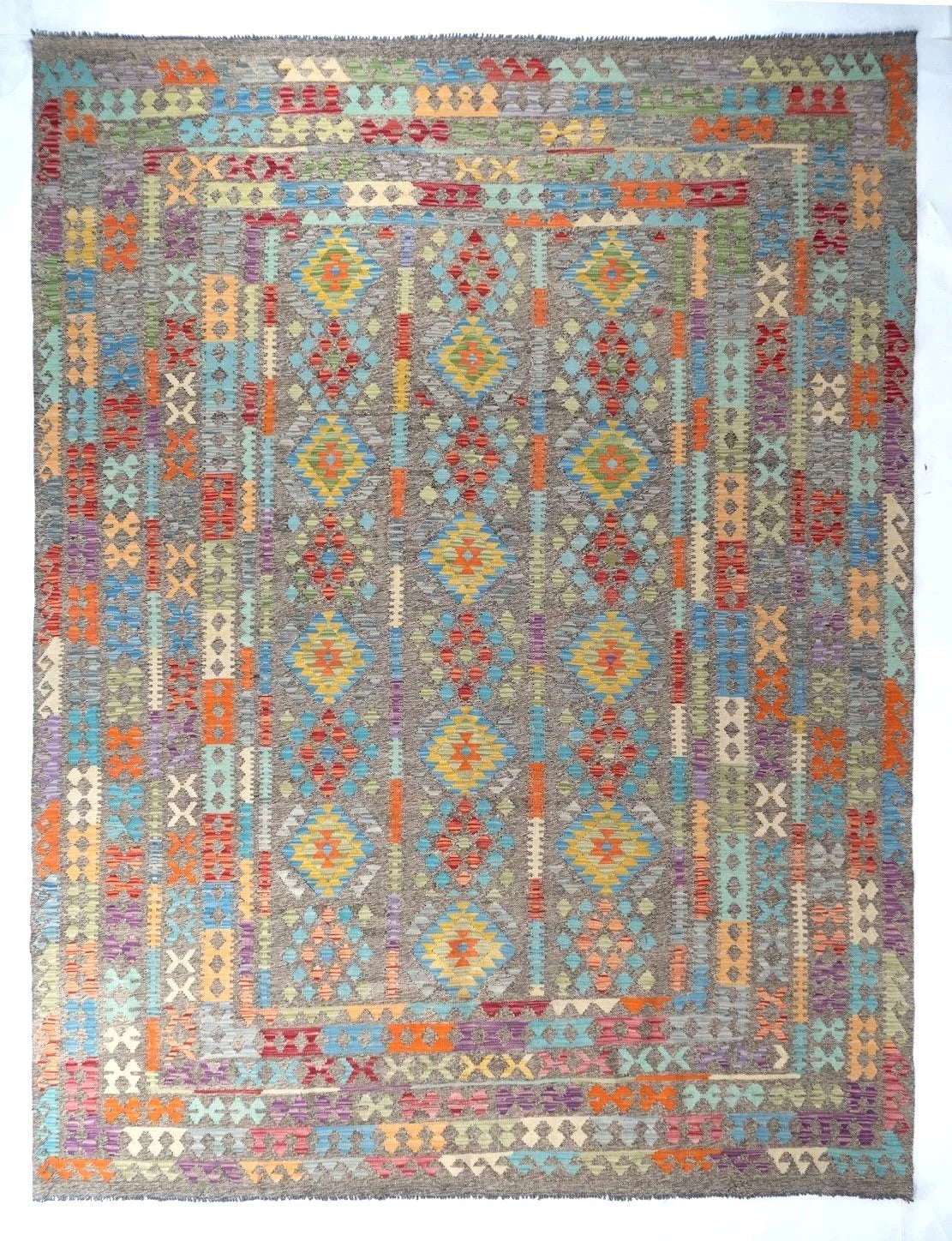 9x12 Uzbek Pakistani Tribal Rug
