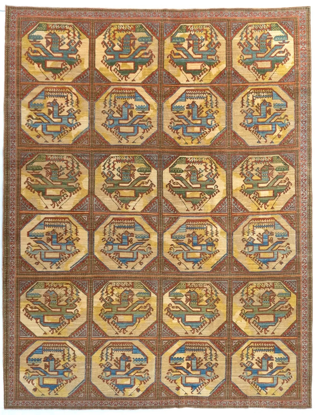 9x12 Dragon Afghan Tribal Rug