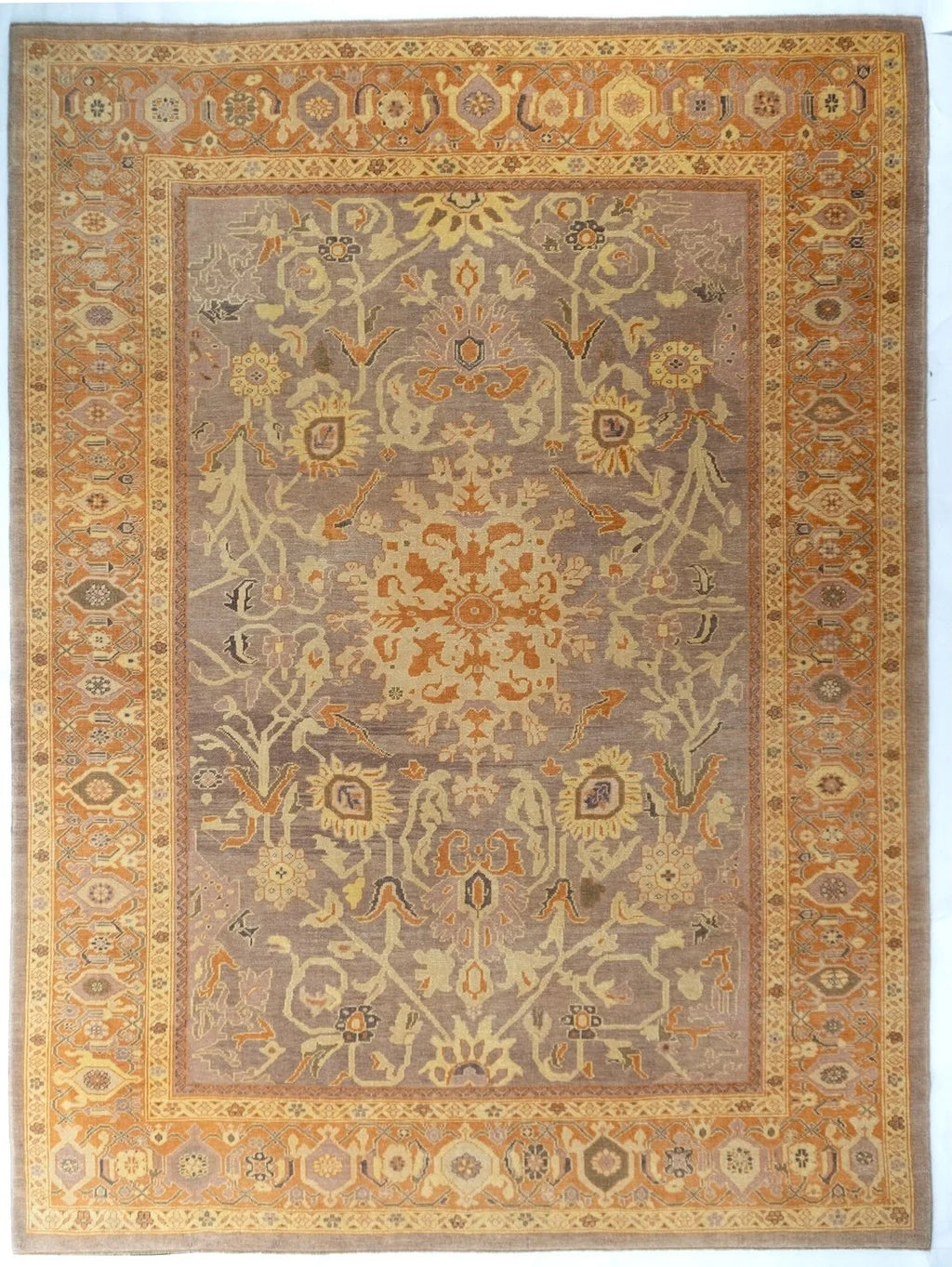 9x12 Oushak Turkish Tribal Rug