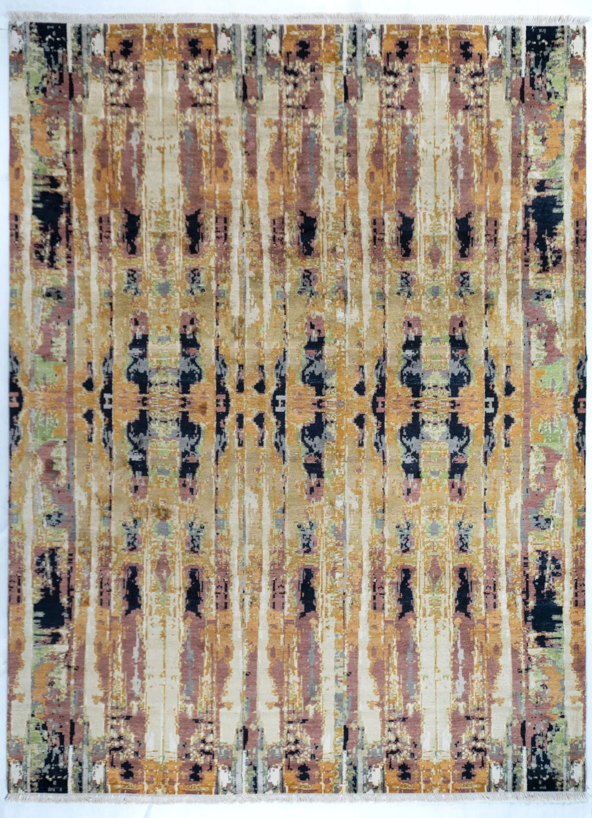 9x12 Silk Indian Modern Rug