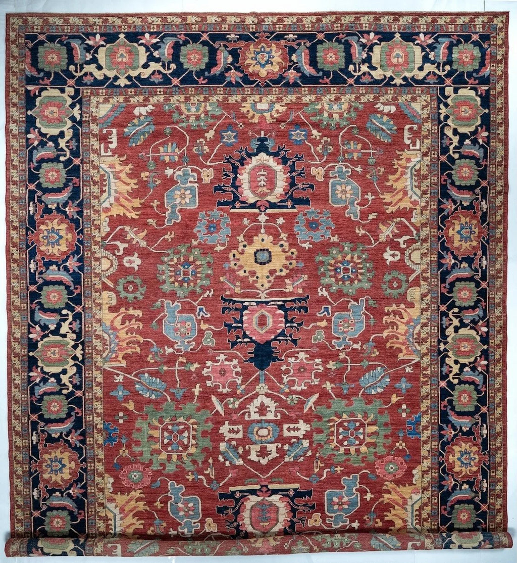 12x15 Serapi Afghan Tribal Rug