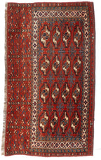 3x5 Yomud Turkish Antique Rug
