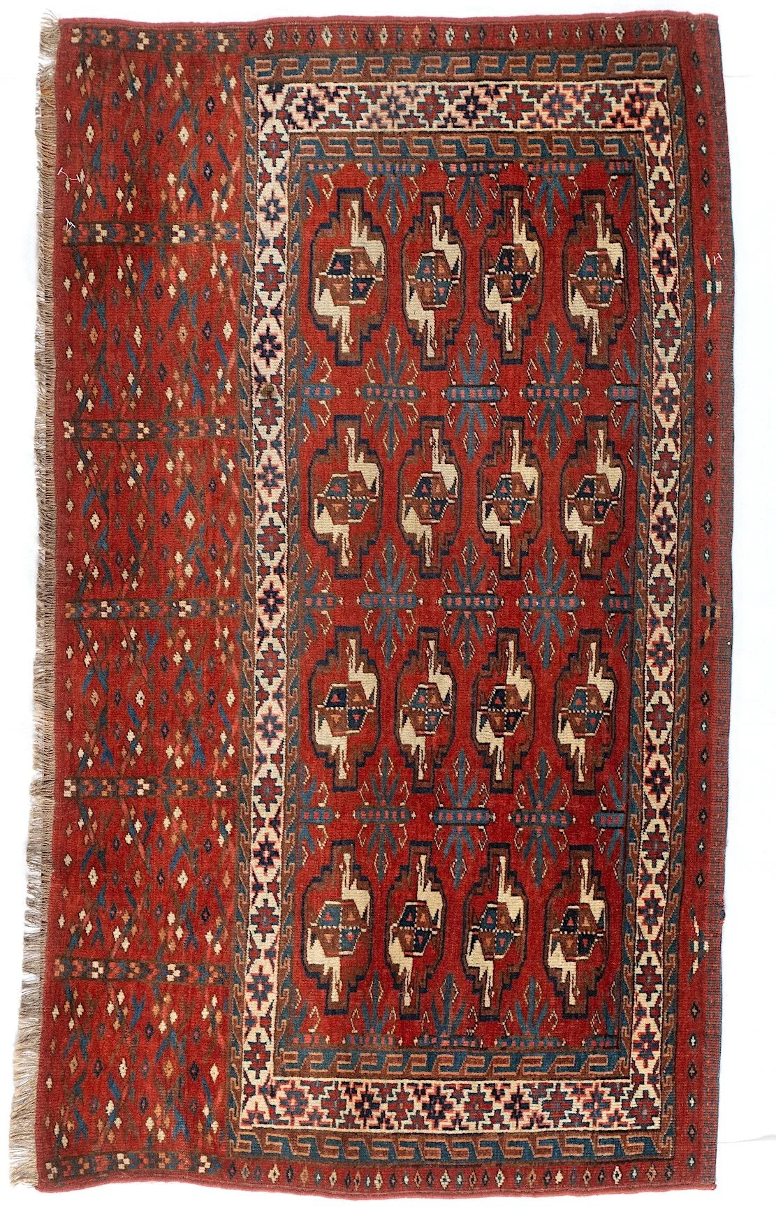 3x5 Yomud Turkish Antique Rug