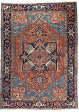 8'5"x11'4" Heriz, Antique