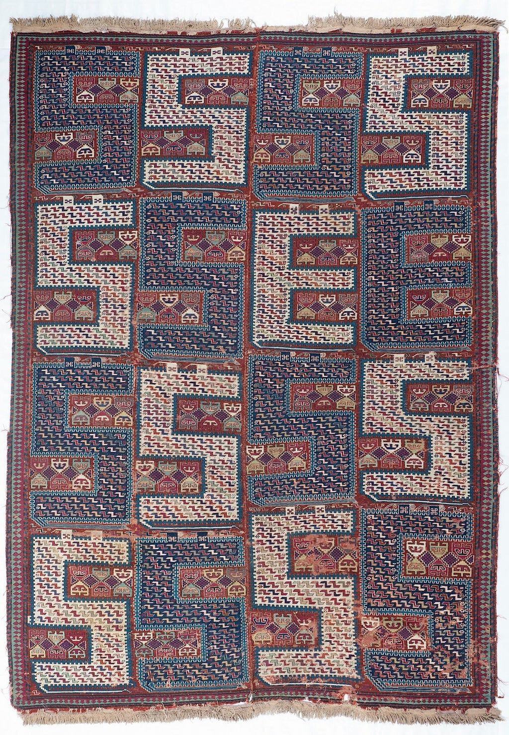 6x9 Sileh Caucasian Antique Rug