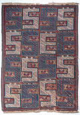 6'7"x9' Dragon Verneh Sileh, Antique