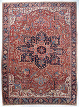 9'9"x13'3" Serapi/Heriz, Antique