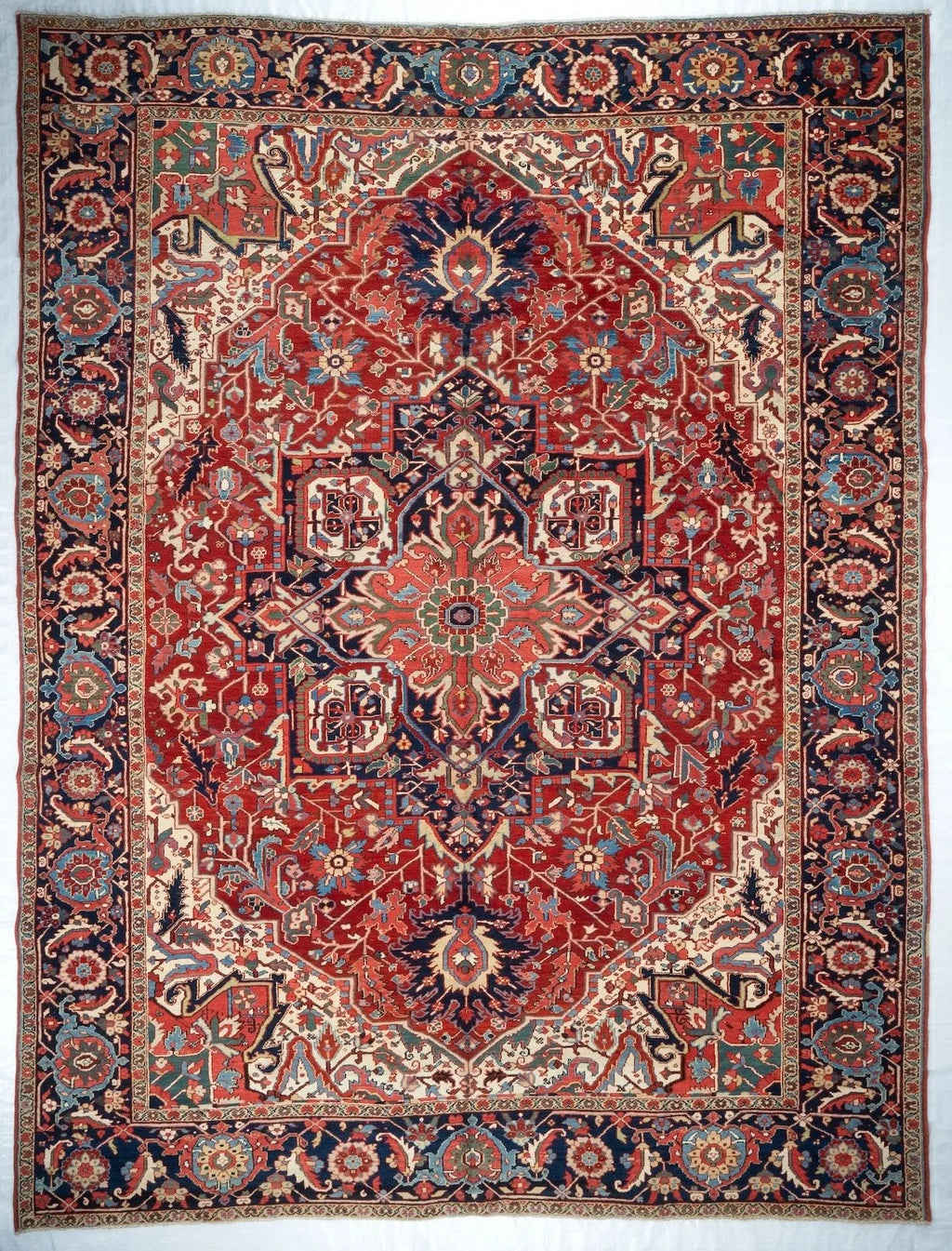 10x14 Heriz Persian Antique Rug