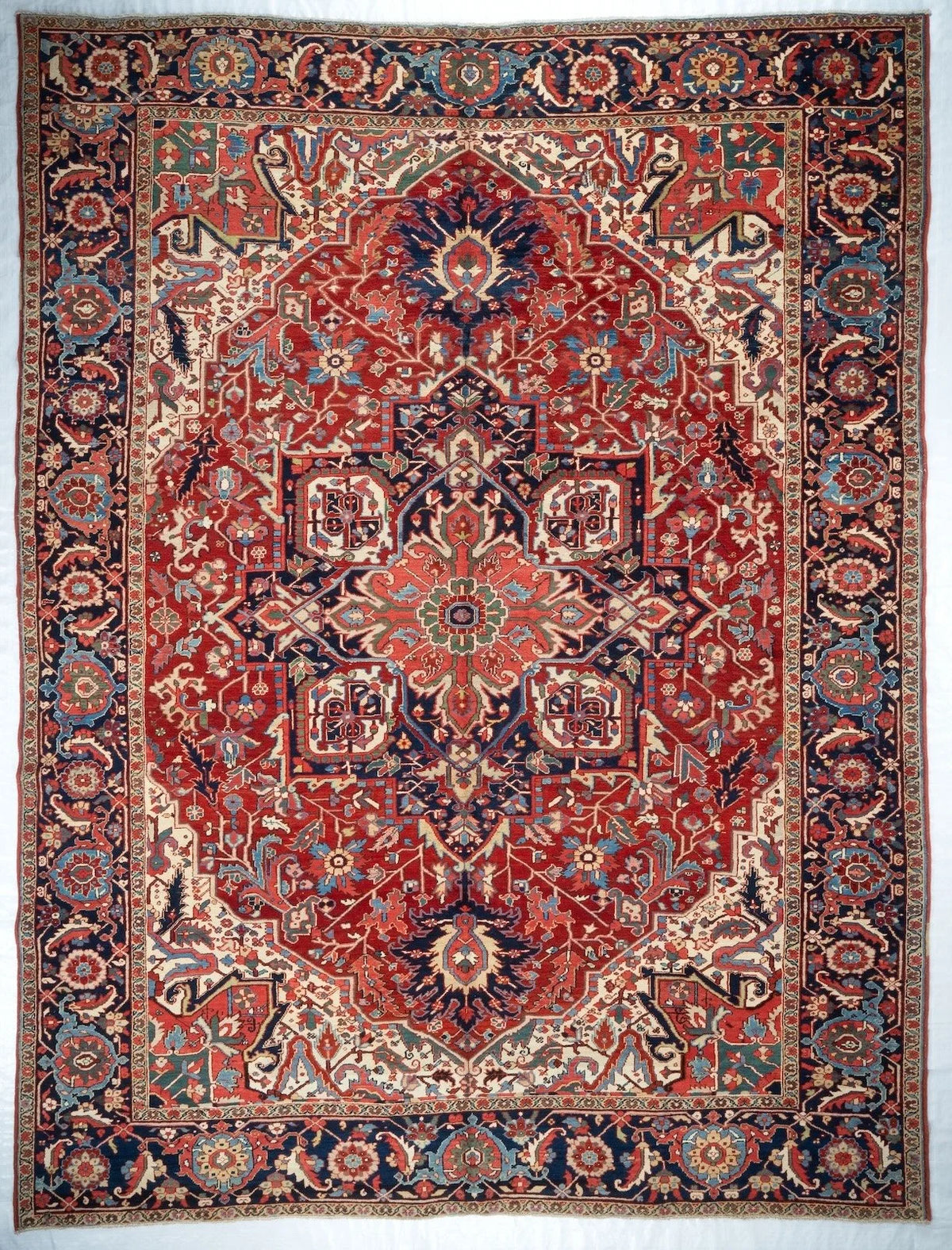 10x14 Heriz Persian Antique Rug