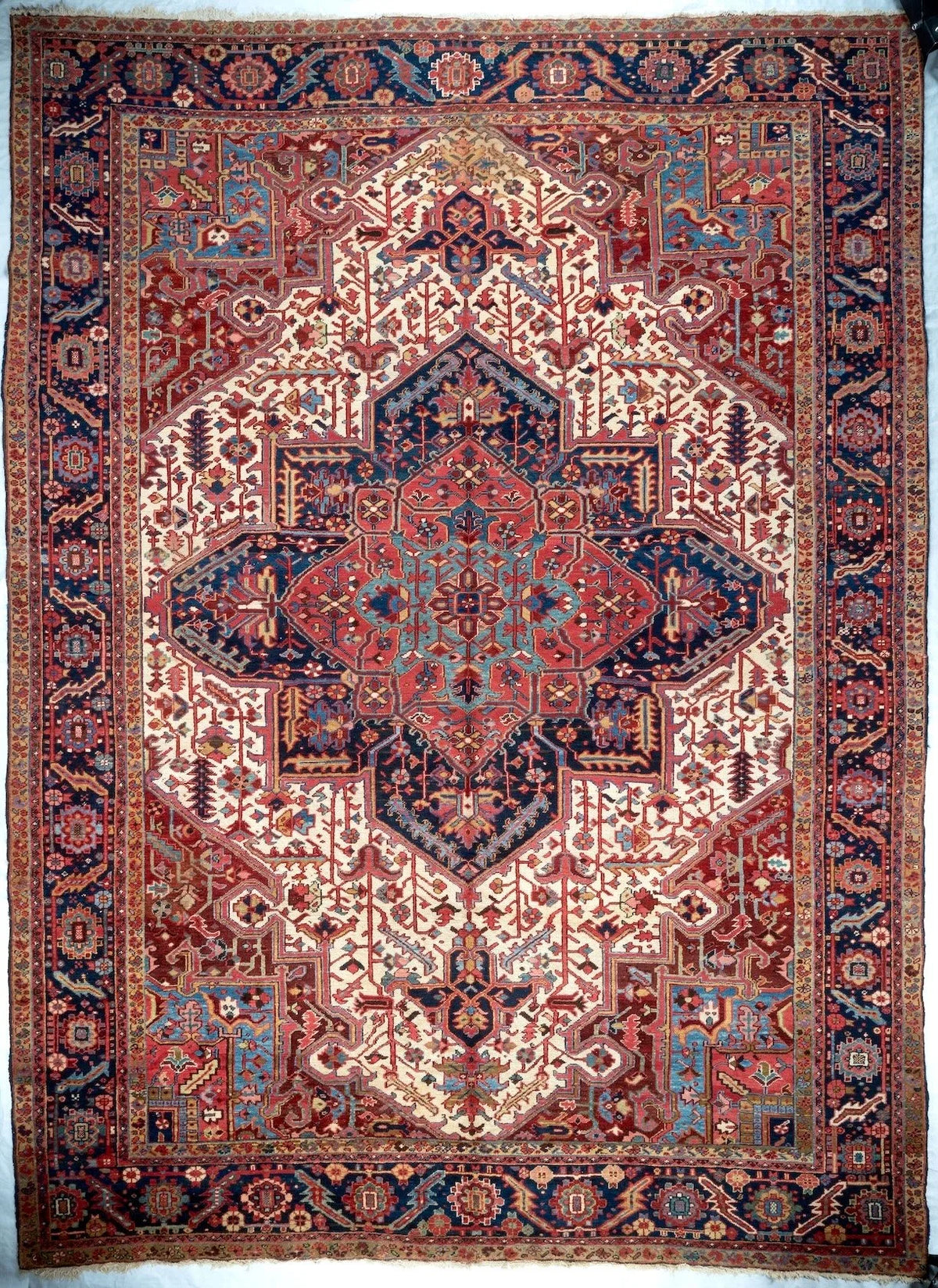 12x15 Heriz Persian Antique Rug