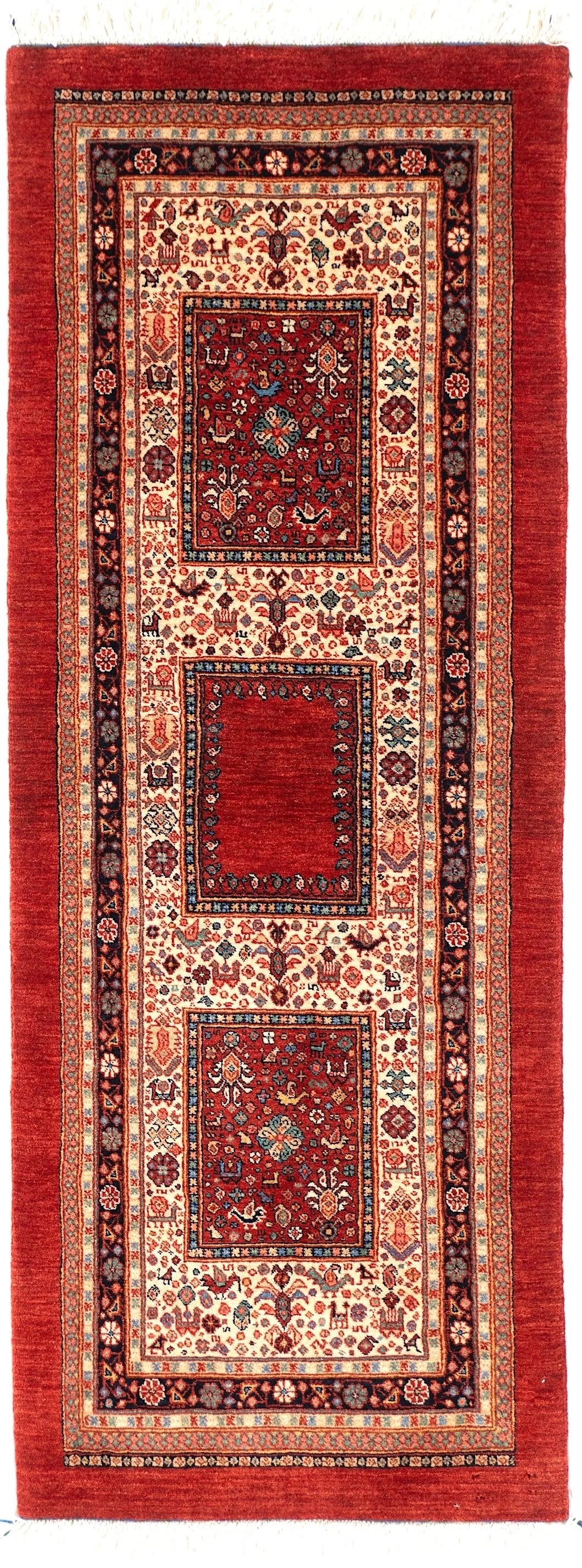 Runner Qashqaii Persian Tribal Rug