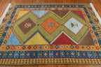 4'10"x6'8" Qashqaii, Tribal