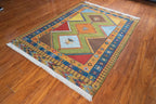 4'10"x6'8" Qashqaii, Tribal