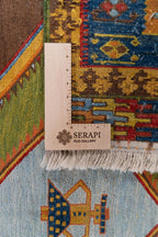 4'10"x6'8" Qashqaii, Tribal
