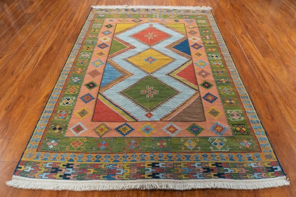 4'9"x6'10" Qashqaii, Tribal