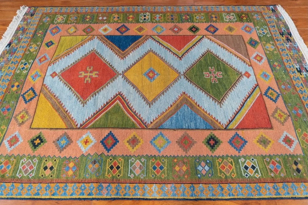 4'9"x6'10" Qashqaii, Tribal
