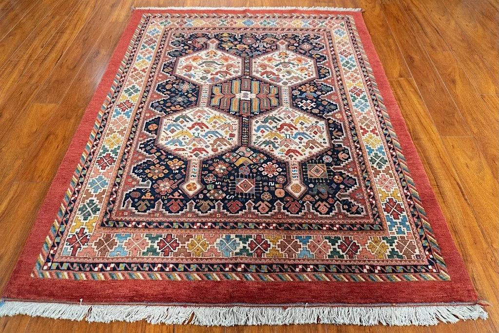4'9"x6" Qashqaii, Tribal