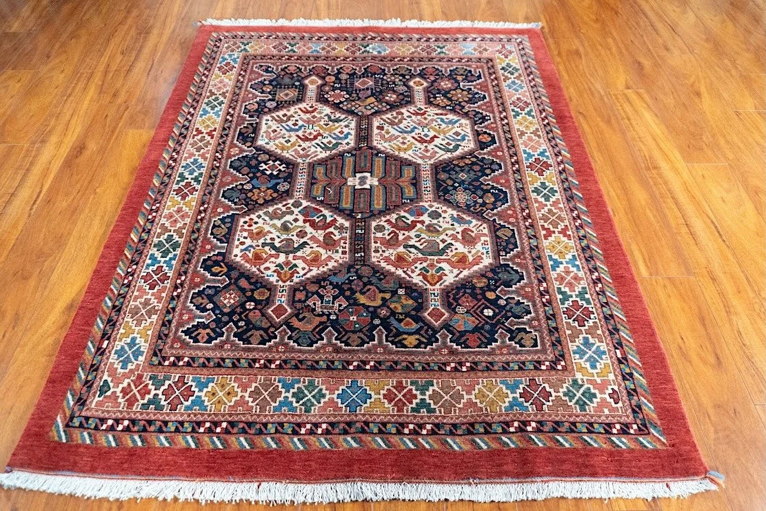 4'9"x6" Qashqaii, Tribal