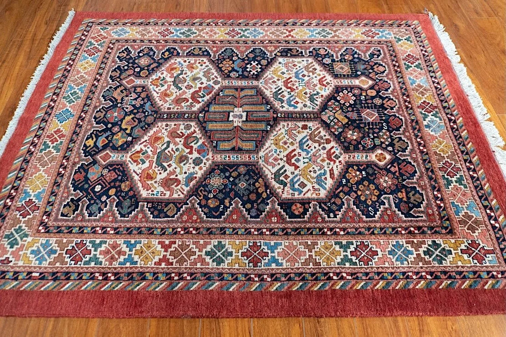 4'9"x6" Qashqaii, Tribal
