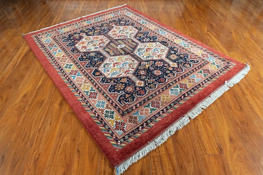 4'9"x6" Qashqaii, Tribal