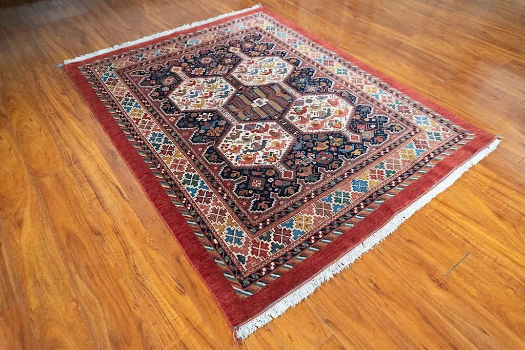 4'9"x6" Qashqaii, Tribal