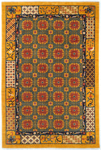6x9 Qing Afghan Traditional Rug