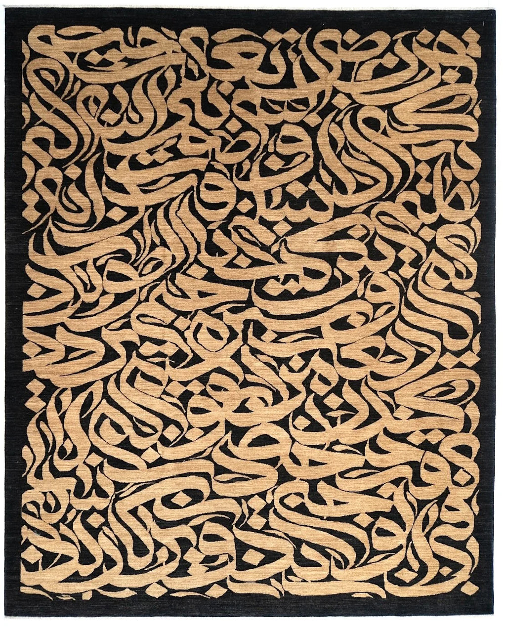 8x10 Nastaligh Afghan Transitional Rug