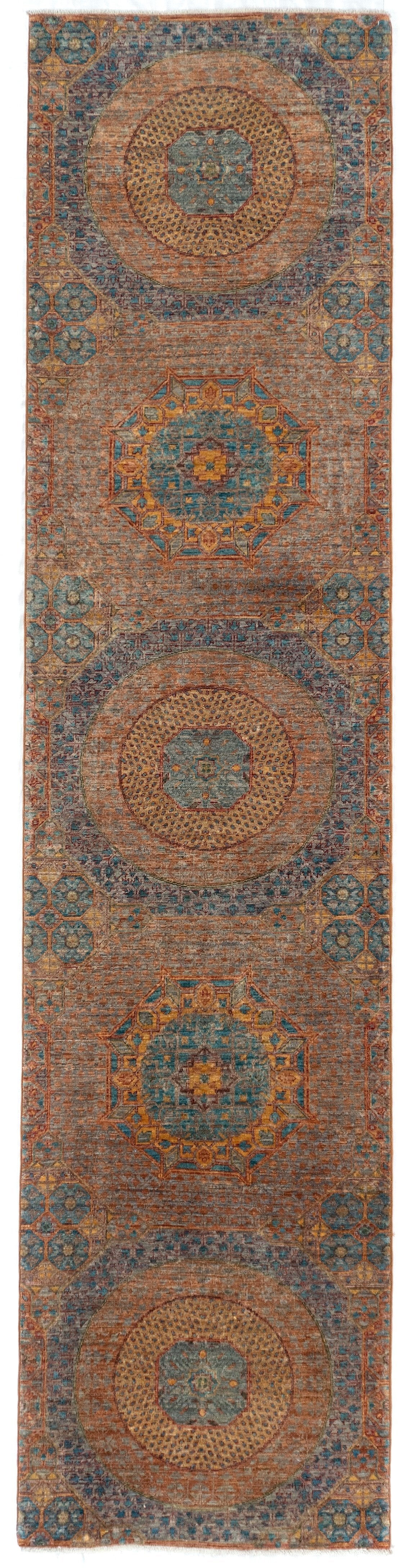 Runner Mamluk Afghan Traditional Rug