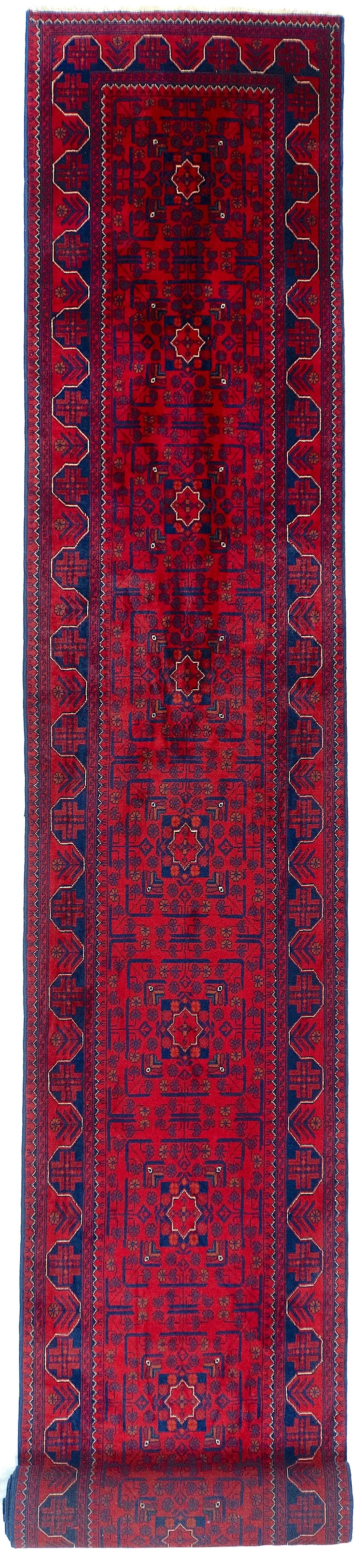 Runner Aqcha Afghan Tribal Rug