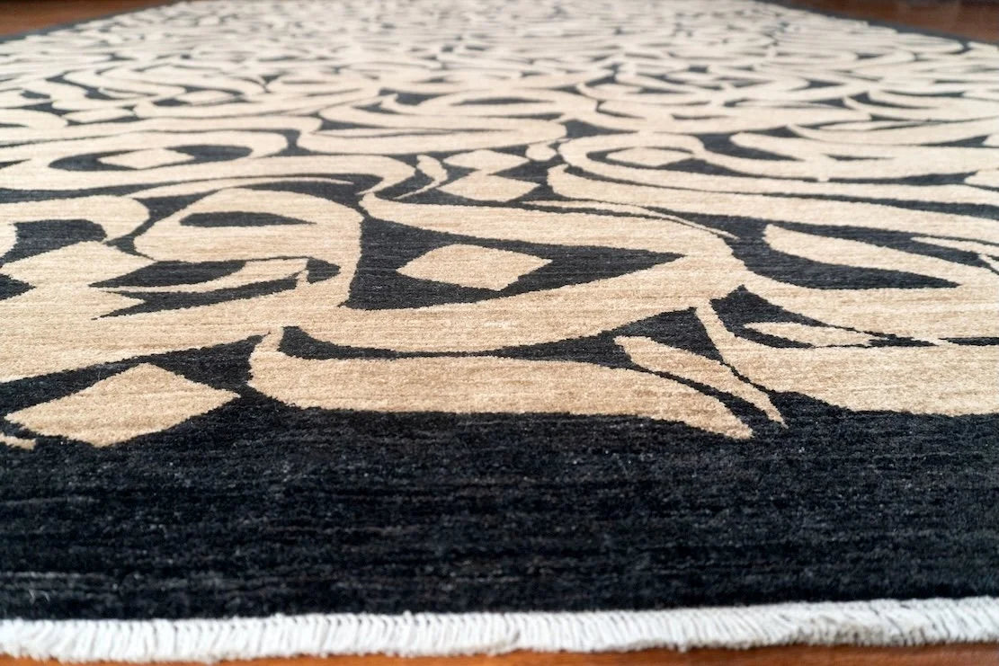 8'2"x10' Nastaligh, Transitional