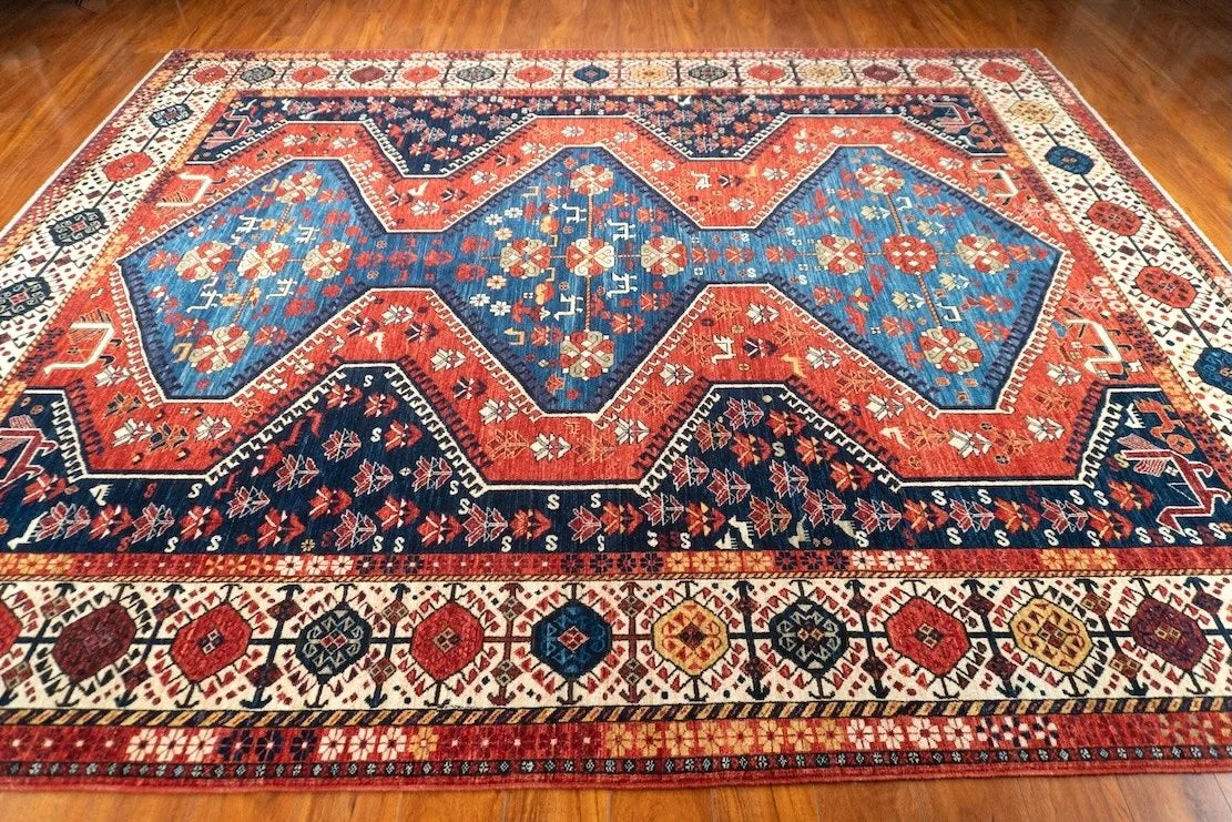 8'2"x10' Qashqaii, Tribal