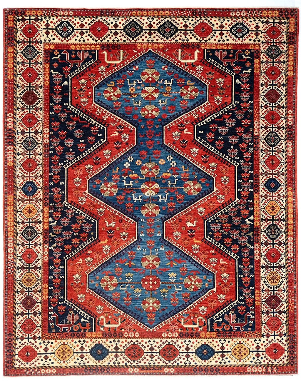 8x10 Qashqaii Afghan Tribal Rug