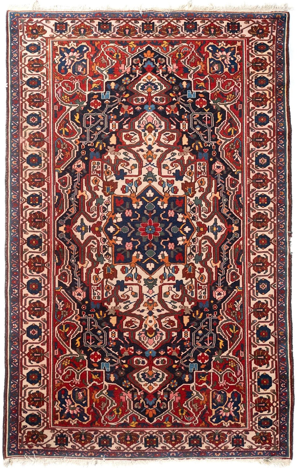 5x8 Bakhtiari Persian Antique Rug