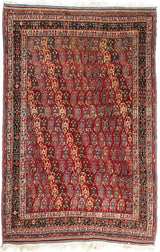 5'4"x 8'4" Afshar Boteh, Antique