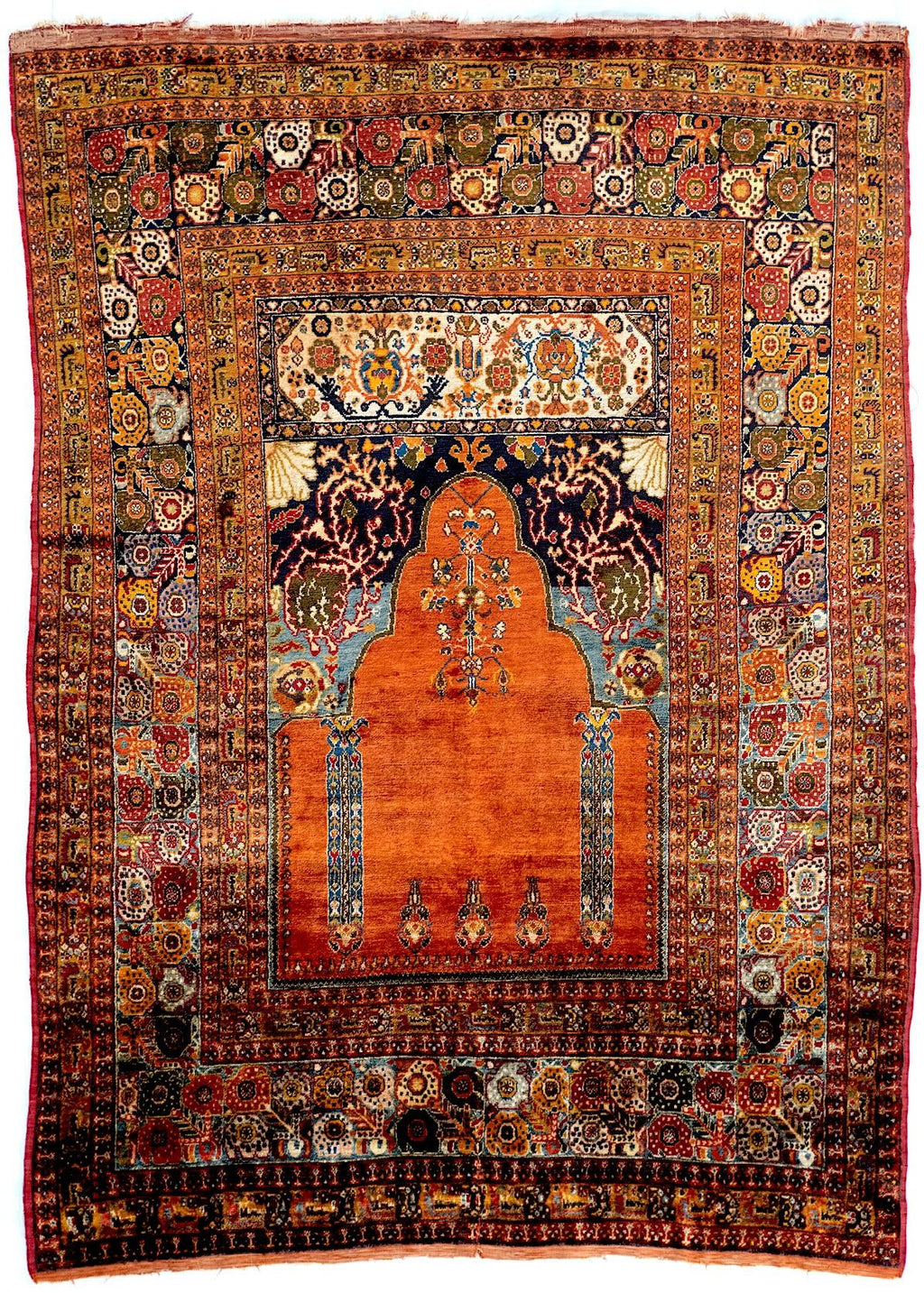 4x6 Mehrab Turkish Antique Rug
