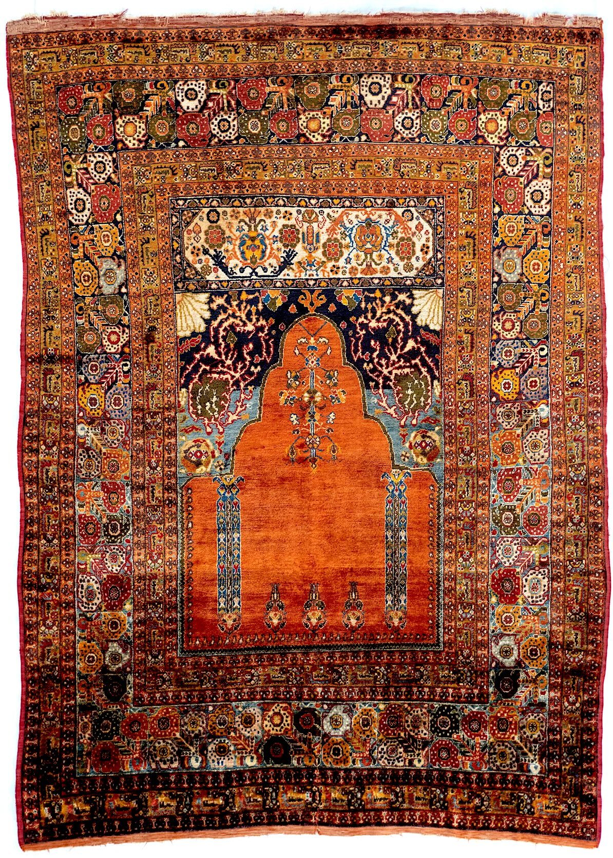 4x6 Mehrab Turkish Antique Rug