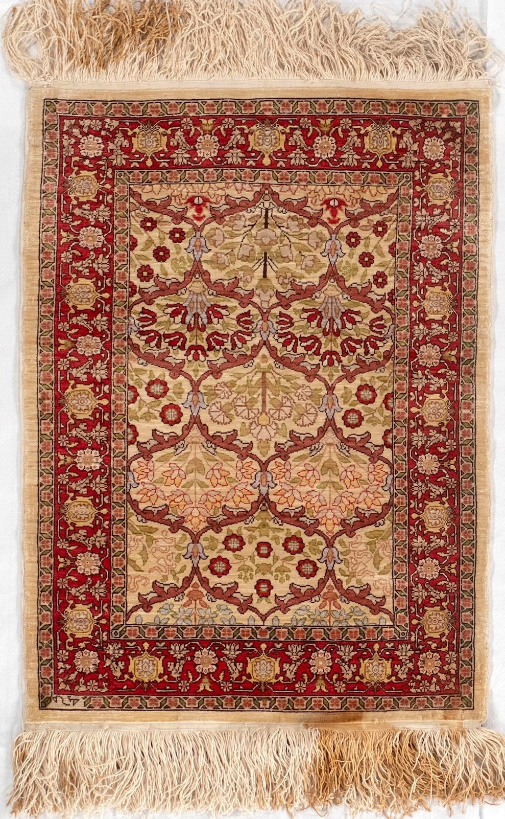 2x3 Hereke Turkish Antique Rug