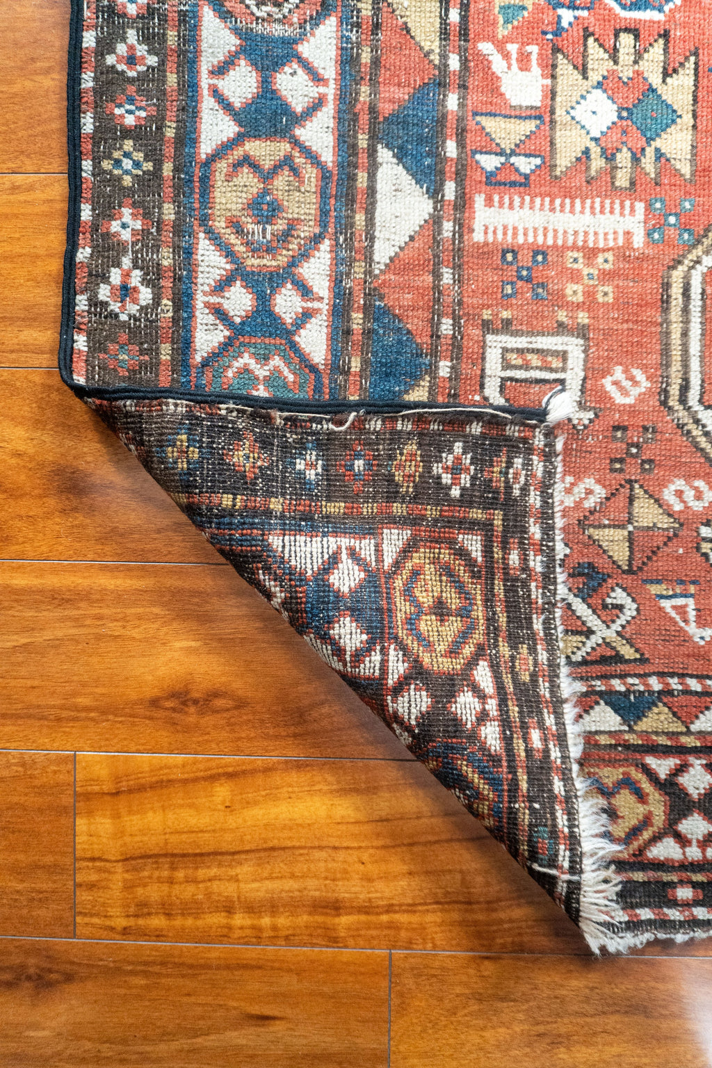 5'2"x8'2" Sewan Kazak, Antique