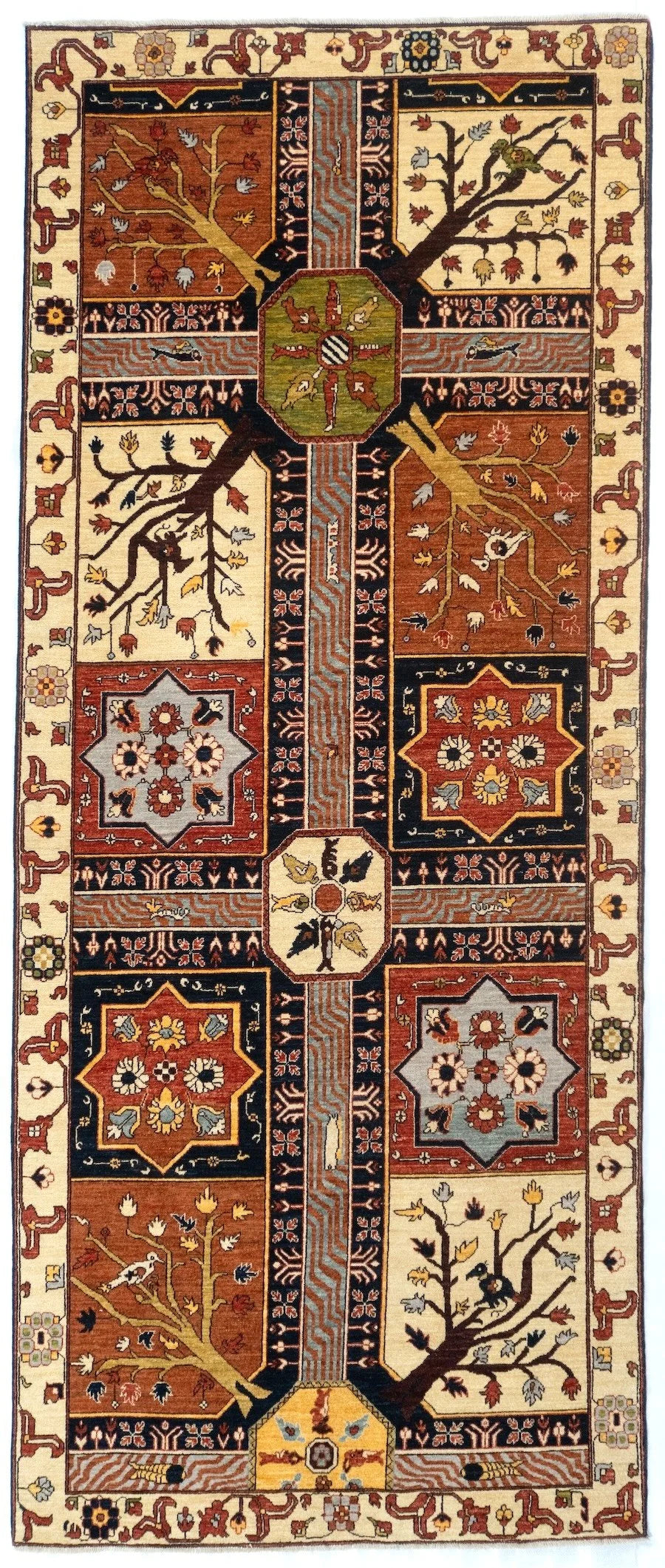 Runner Garden Afghan Traditional Rug
