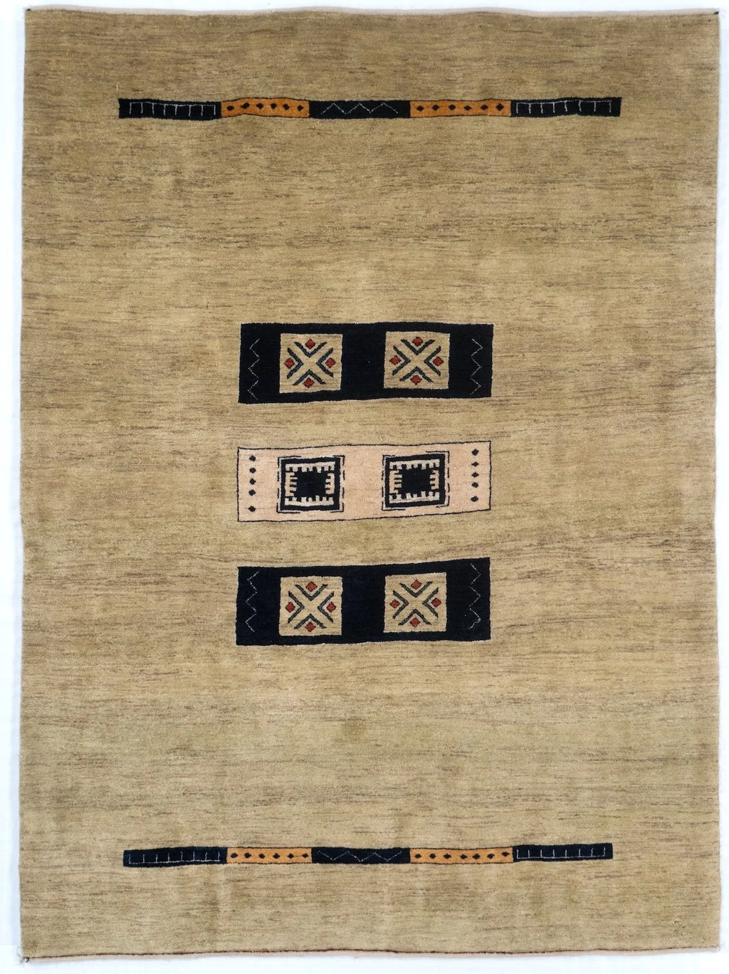 5x7 Gabbeh Persian Transitional Rug