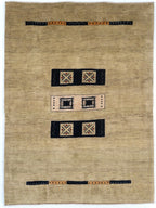 5x7 Gabbeh Persian Transitional Rug