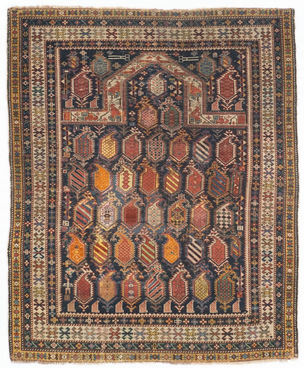 3x5 Shirvan Caucasian Antique Rug