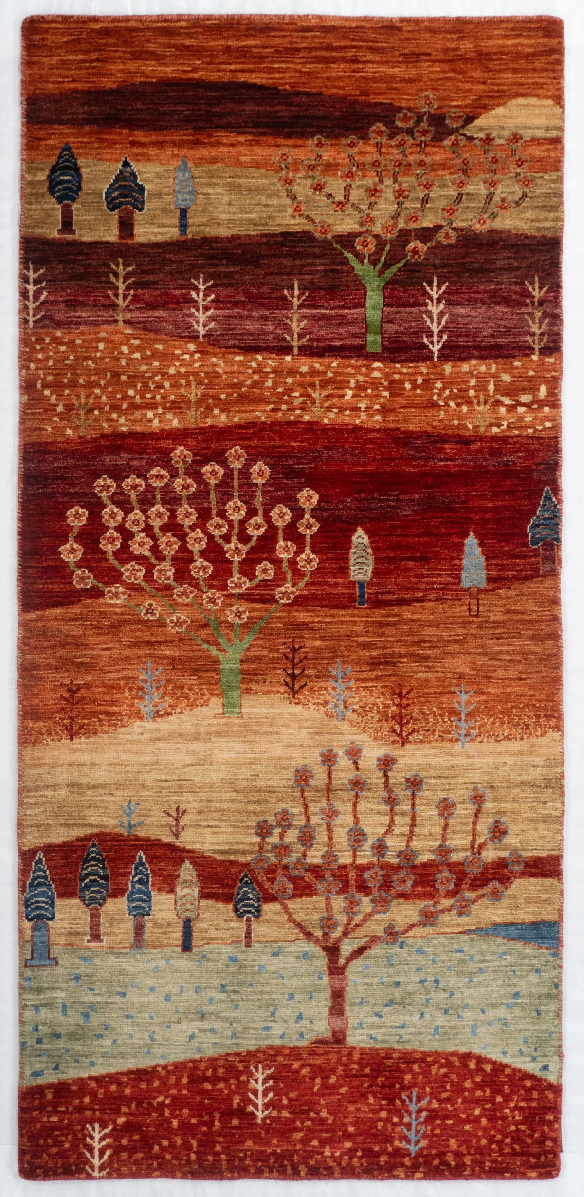 Runner Gabbeh Afghan Modern Rug