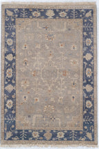 4x6 Oushak Indian Traditional Rug